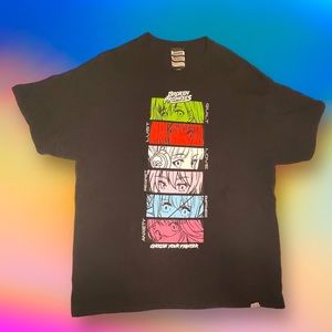 BROKEN PROMISES CHAINSAW EYES SST ANIME BLACK TSHIRT